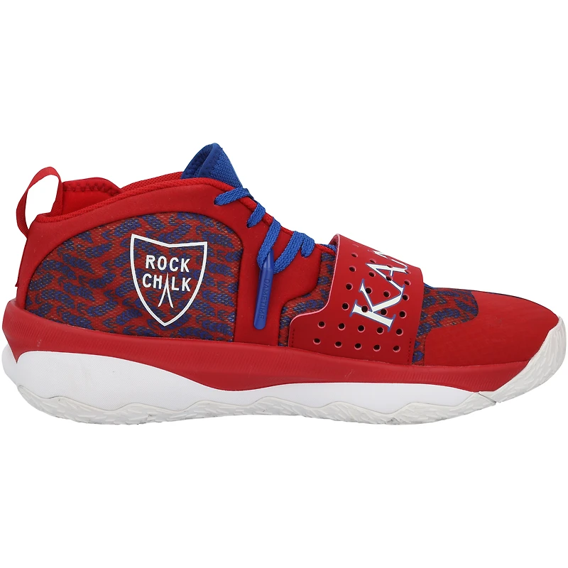 Chaussures adidas rouges du programme d'athlétisme des Kansas Jayhawks - Taille 42