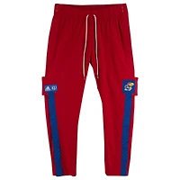 Pantalon rouge fourni par l'équipe des Kansas Jayhawks du programme de basket-ball