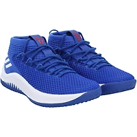 Kansas Jayhawks Team-Issued Royal/Red Dame 4 adidas Shoes from the Basketball Program