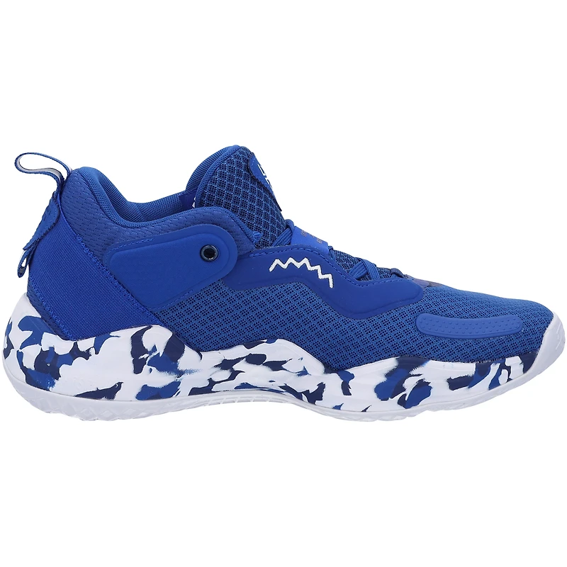 Kansas Jayhawks Team-Issued Royal Don Issue 3 adidas Shoes from the Basketball Program