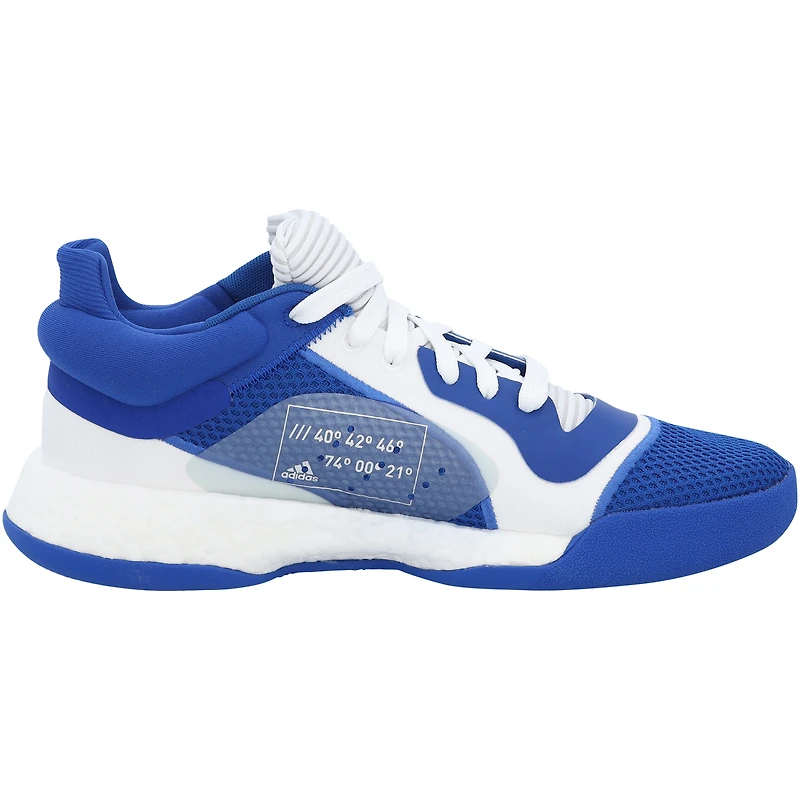 Kansas Jayhawks Team-Issued Royal Marquee Low adidas Shoes from the Basketball Program