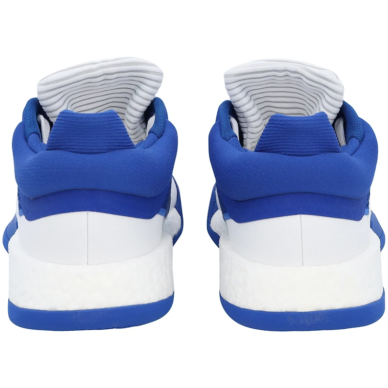 Kansas Jayhawks Team-Issued Royal Marquee Low adidas Shoes from the Basketball Program