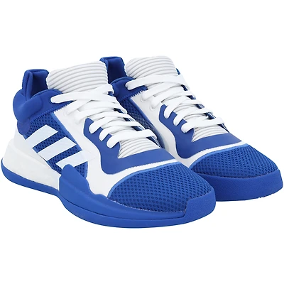 Kansas Jayhawks Team-Issued Royal Marquee Low adidas Shoes from the Basketball Program