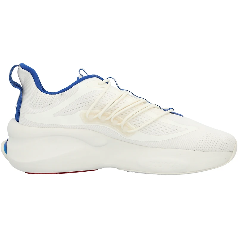 Chaussures adidas AlphaBoost V1 beiges du programme d'athlétisme des Kansas Jayhawks