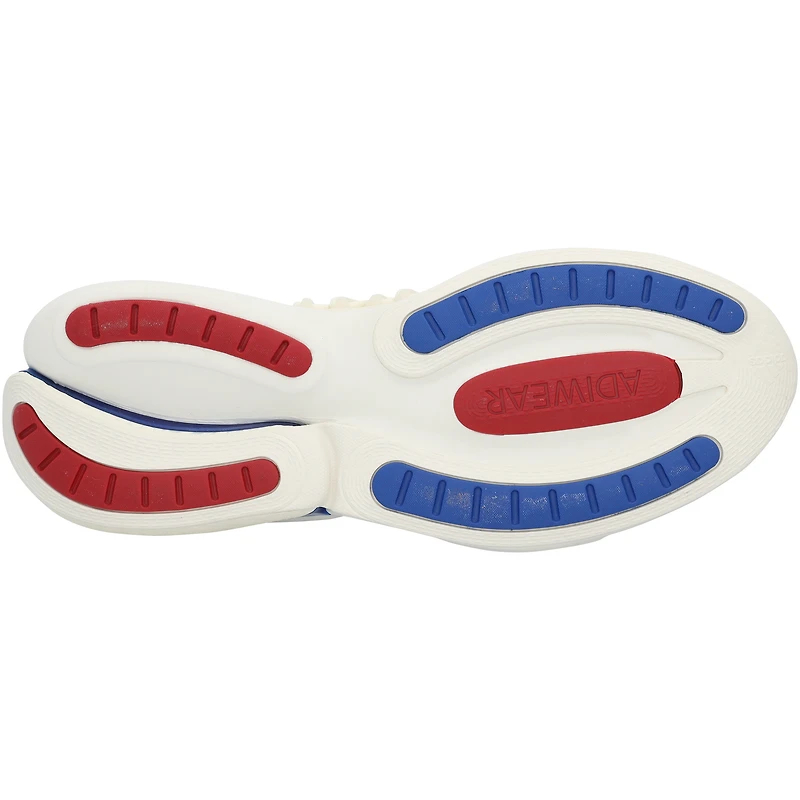 Chaussures adidas AlphaBoost V1 beiges du programme d'athlétisme des Kansas Jayhawks