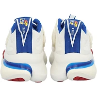 Chaussures adidas AlphaBoost V1 beiges du programme d'athlétisme des Kansas Jayhawks