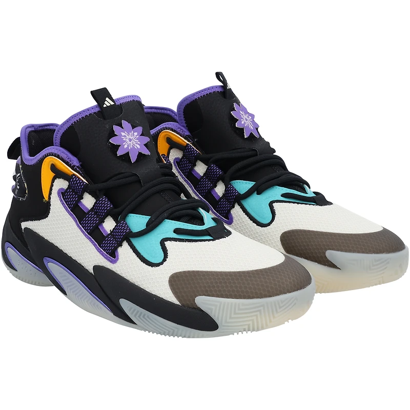 Kansas Jayhawks Team-Issued White/Black BYW adidas Shoes from the Basketball Program