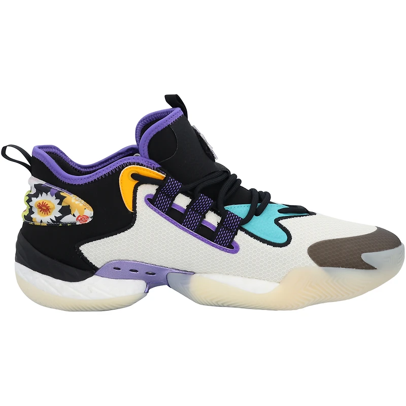 Kansas Jayhawks Team-Issued White/Black BYW adidas Shoes from the Basketball Program