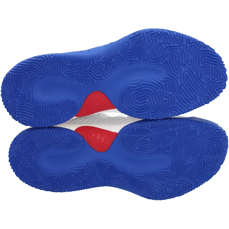 Kansas Jayhawks Team-Issued White/ Crazy Explosive adidas Shoes from the Basketball Program