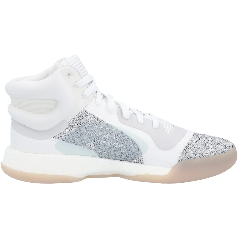 Kansas Jayhawks Team-Issued White/Gray Marquee adidas Shoes from the Basketball Program