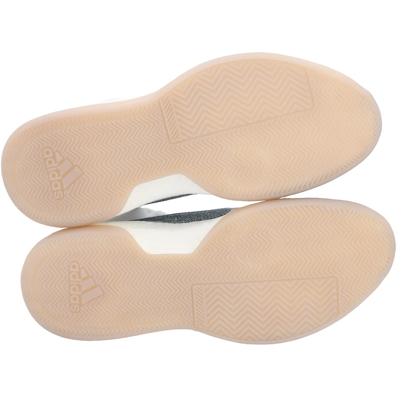 Kansas Jayhawks Team-Issued White/Gray Marquee adidas Shoes from the Basketball Program