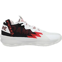 Kansas Jayhawks Team-Issued White/Red Dame 8 adidas Shoes from the Athletics Program - Size 12.5