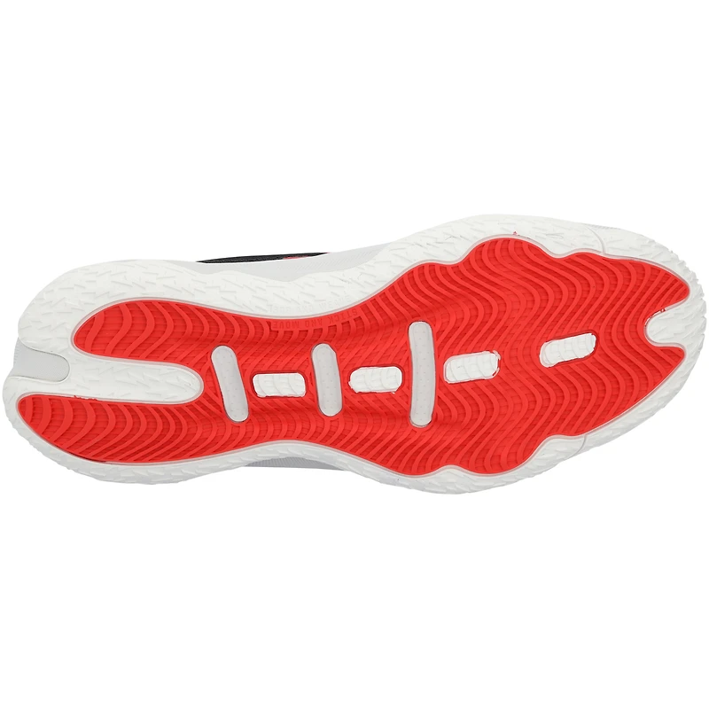 Kansas Jayhawks Team-Issued White/Red Dame 8 adidas Shoes from the Athletics Program - Size 12.5