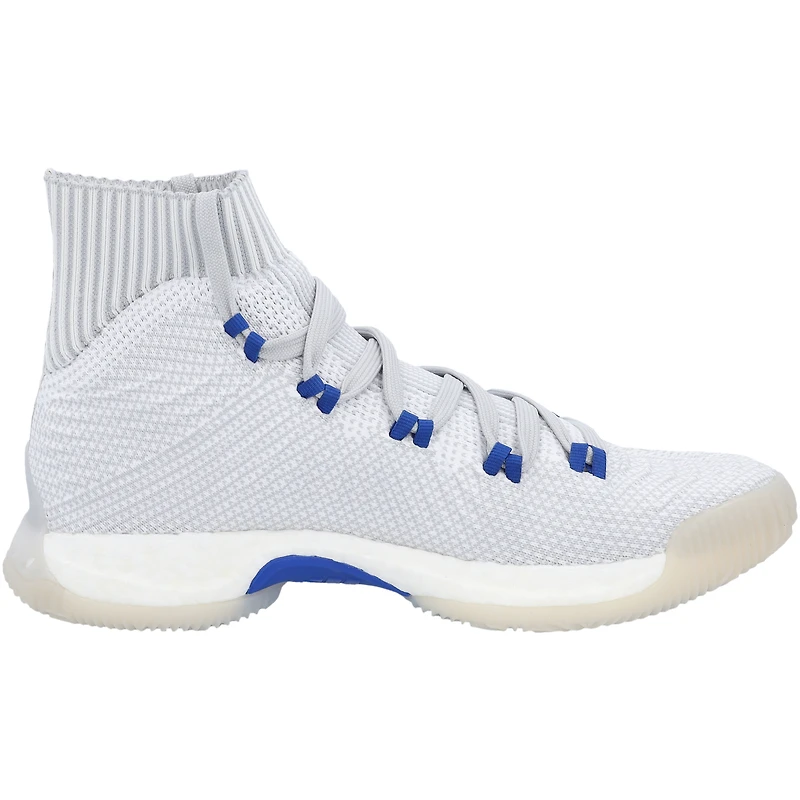 Kansas Jayhawks Team-Issued White/Royal Crazy Explosive adidas Shoes from the Basketball Program