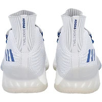 Kansas Jayhawks Team-Issued White/Royal Crazy Explosive adidas Shoes from the Basketball Program