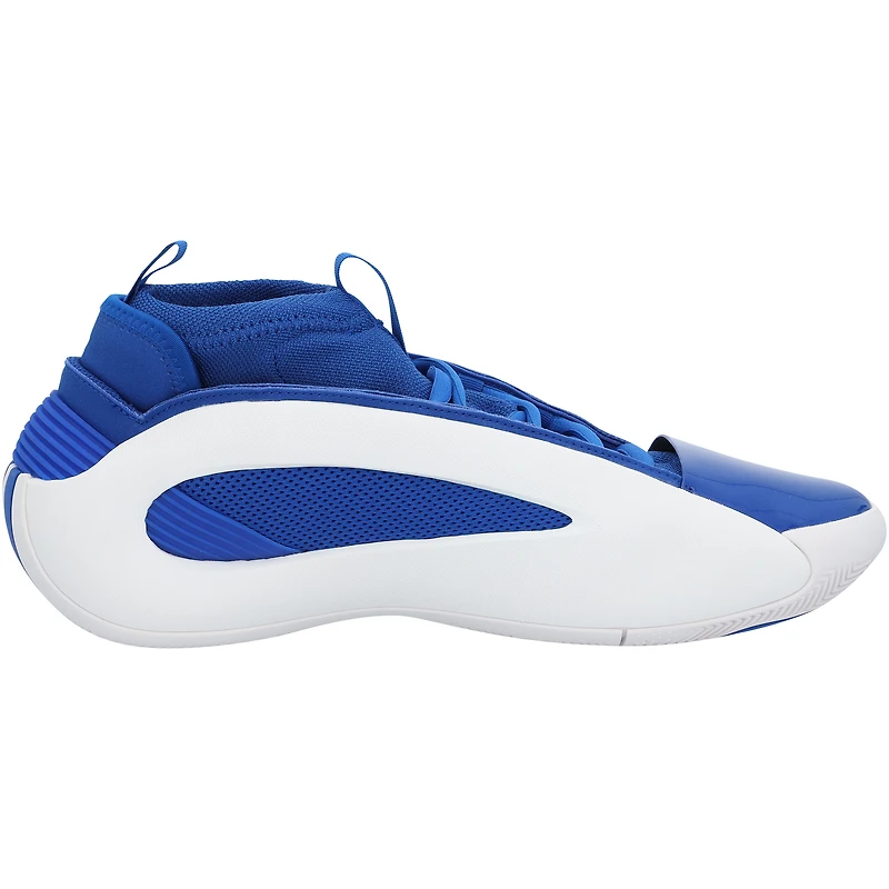 Kansas Jayhawks Team-Issued White/Royal Harden 8 adidas Shoes from the Athletics Program