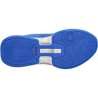 Chaussures adidas Nova blanches/bleues royales des Kansas Jayhawks, issues du programme d'athlétisme
