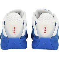 Chaussures adidas Nova blanches/bleues royales des Kansas Jayhawks, issues du programme d'athlétisme