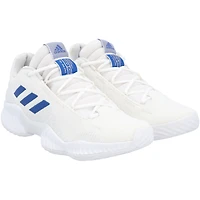 Kansas Jayhawks Team-Issued White/Royal Pro Bounce Low adidas Shoes from the Basketball Program