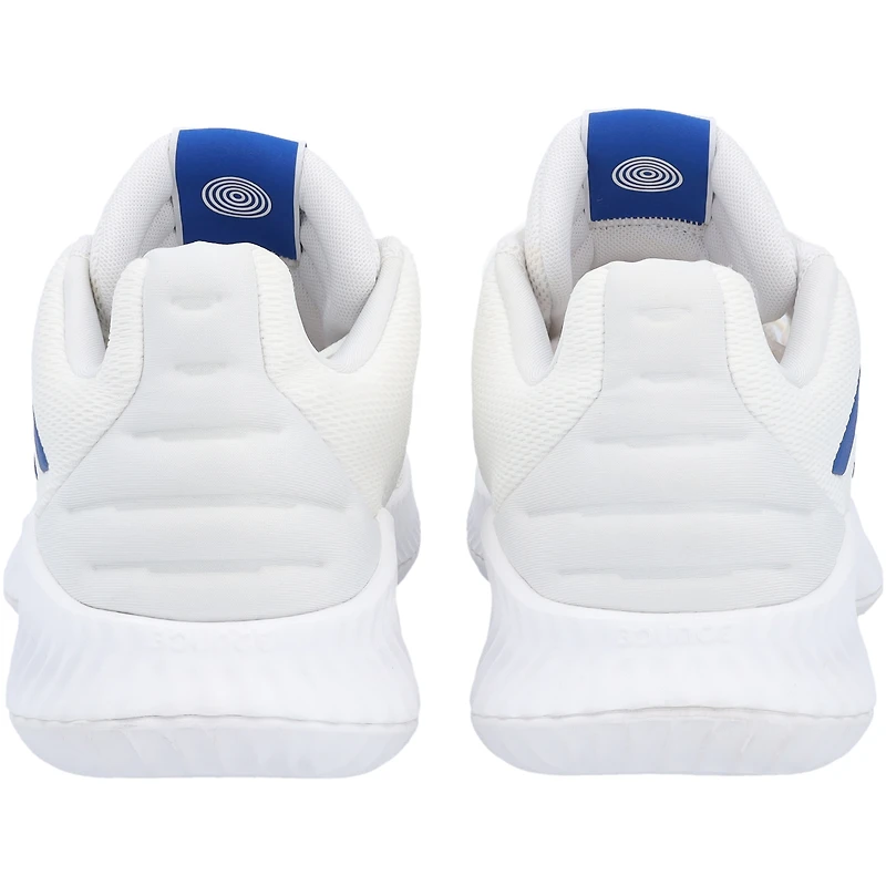 Kansas Jayhawks Team-Issued White/Royal Pro Bounce Low adidas Shoes from the Basketball Program