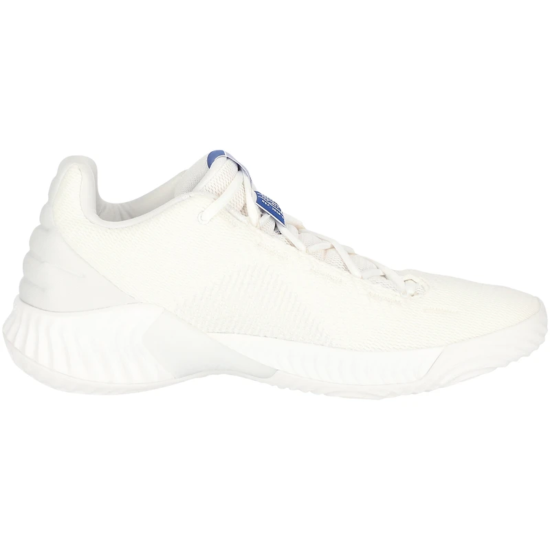 Kansas Jayhawks Team-Issued White Bounce Low Adidas Shoes from the Basketball Program