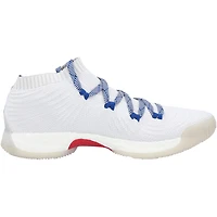 Kansas Jayhawks Team-Issued White Crazy Explosive Low adidas Shoes from the Basketball Program