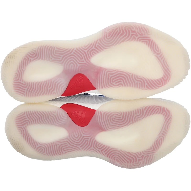 Kansas Jayhawks Team-Issued White Crazy Explosive Low adidas Shoes from the Basketball Program