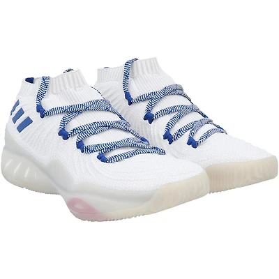Kansas Jayhawks Team-Issued White Crazy Explosive Low adidas Shoes from the Basketball Program