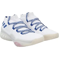 Kansas Jayhawks Team-Issued White Crazy Explosive Low adidas Shoes from the Basketball Program