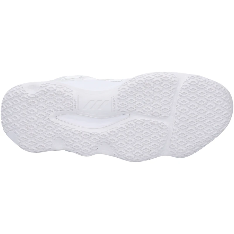 Kansas Jayhawks Team-Issued White Exhibit A Adidas Shoes from the Basketball Program