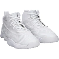 Kansas Jayhawks Team-Issued White Exhibit A adidas Shoes from the Basketball Program