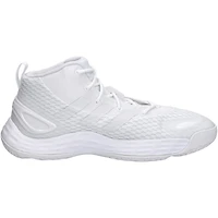 Kansas Jayhawks Team-Issued White Exhibit A adidas Shoes from the Basketball Program