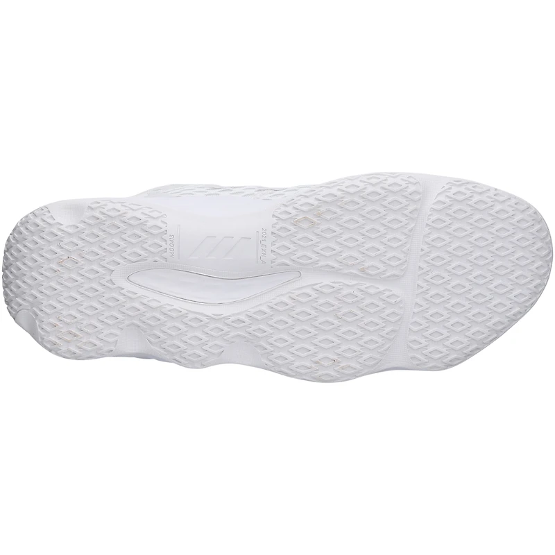 Kansas Jayhawks Team-Issued White Exhibit A adidas Shoes from the Basketball Program