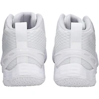 Kansas Jayhawks Team-Issued White Exhibit A adidas Shoes from the Basketball Program