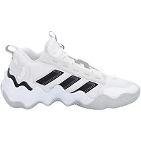 Kansas Jayhawks Team-Issued White Exhibit B adidas Shoes from the Basketball Program