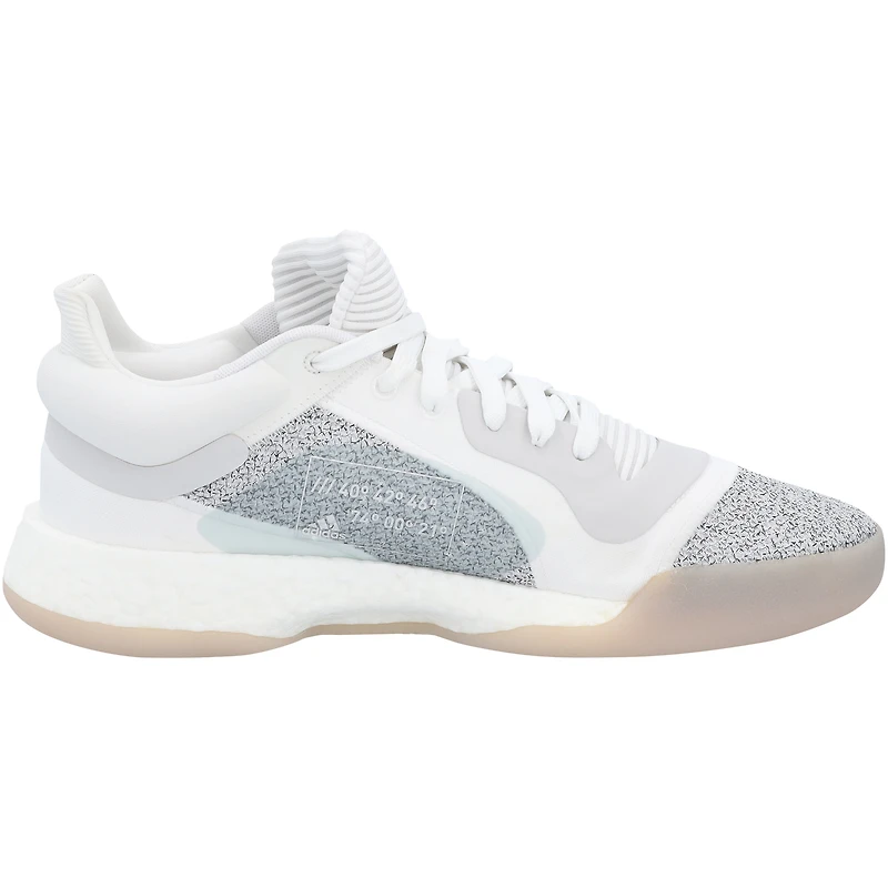 Kansas Jayhawks Team-Issued White Marquee Low adidas Shoes from the Basketball Program