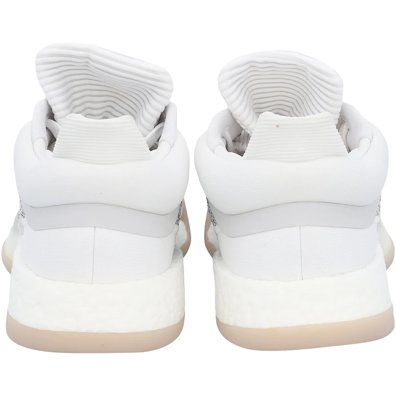 Kansas Jayhawks Team-Issued White Marquee Low adidas Shoes from the Basketball Program