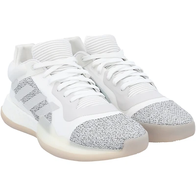 Kansas Jayhawks Team-Issued White Marquee Low adidas Shoes from the Basketball Program