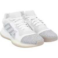 Kansas Jayhawks Team-Issued White Marquee Low adidas Shoes from the Basketball Program