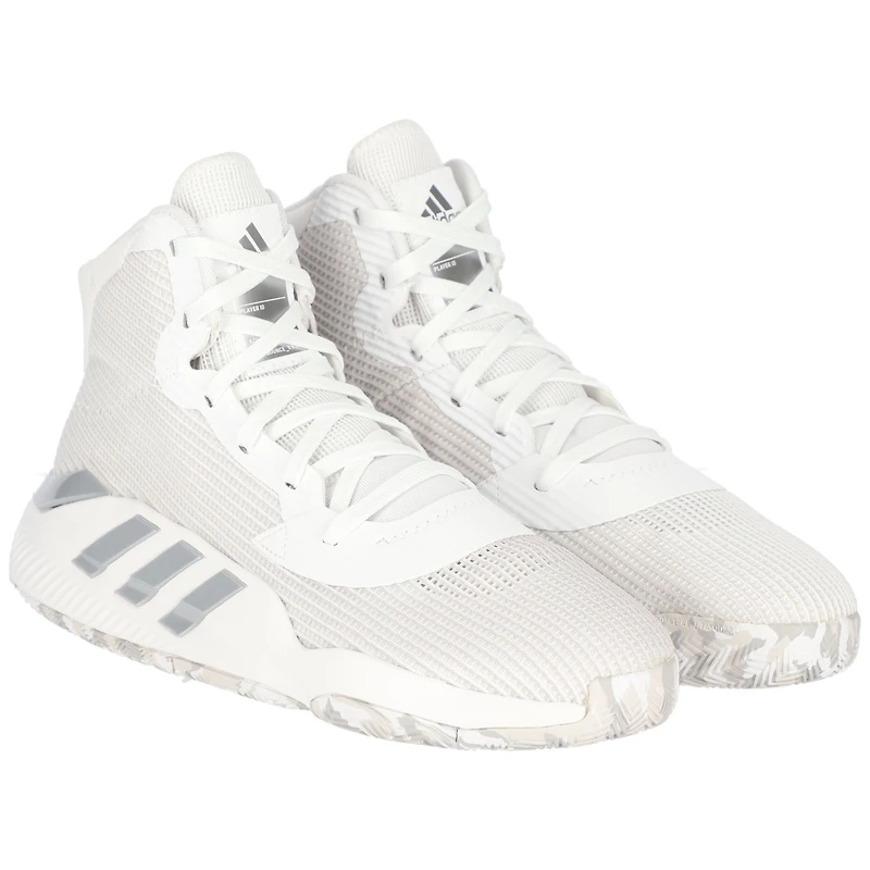 Kansas Jayhawks Team-Issued White Pro Bounce adidas Shoes from the Basketball Program