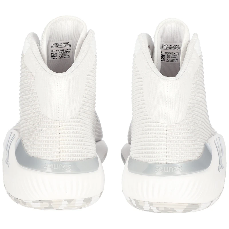 Kansas Jayhawks Team-Issued White Pro Bounce adidas Shoes from the Basketball Program