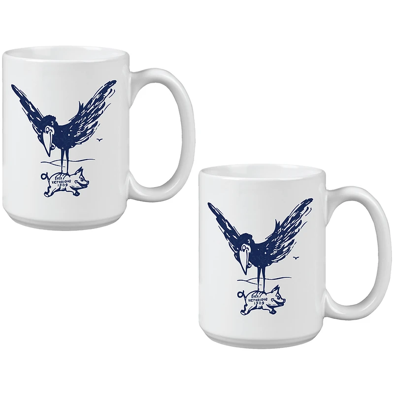 Kansas Jayhawks Two Pack 15oz. Vault Sketch Ceramic Mug Set