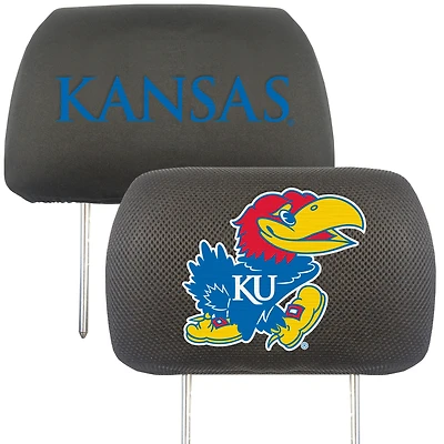 Logo Brands Kansas Jayhawks Car Head Rest Cover