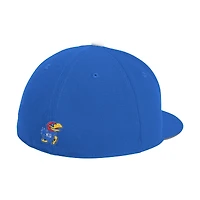 Men's adidas  Royal Kansas Jayhawks On-Field Fitted Baseball Hat