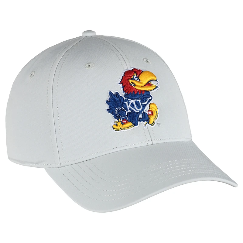 Men's Ahead  Stone Kansas Jayhawks Stratus AeroSphere Adjustable Hat