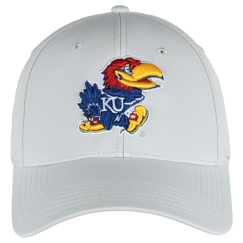 Men's Ahead  Stone Kansas Jayhawks Stratus AeroSphere Adjustable Hat