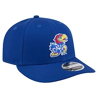 Casquette Snapback 9FIFTY Low Profile Royal Kansas Jayhawks de New Era pour homme