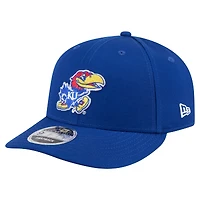 Casquette Snapback 9FIFTY Low Profile Royal Kansas Jayhawks de New Era pour homme