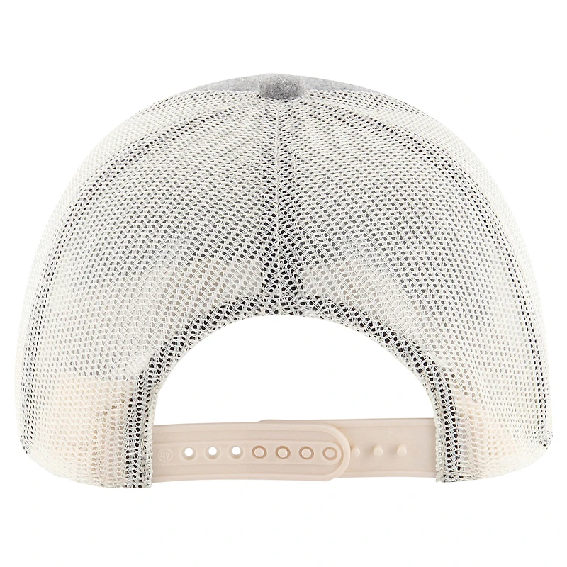 Men's '47 Heather Gray Kansas Jayhawks Drover Trucker Adjustable Hat