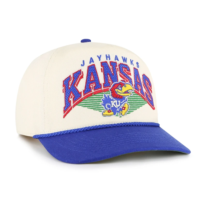 Men's '47 Natural Kansas Jayhawks Pomona Two-Tone Rope Hitch Adjustable Hat